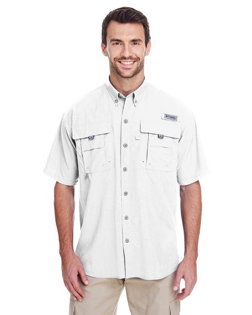 Columbia Men's Bahama™ II Short-Sleeve Shirt #7047 White Front