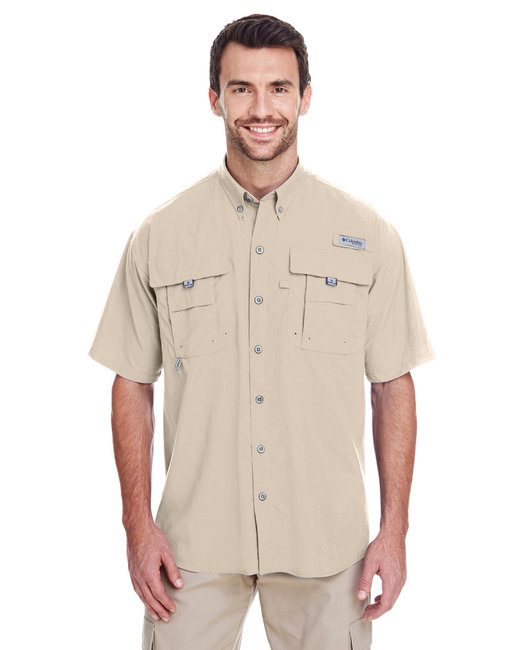 Columbia Men's Bahama™ II Short-Sleeve Shirt #7047 Fossil