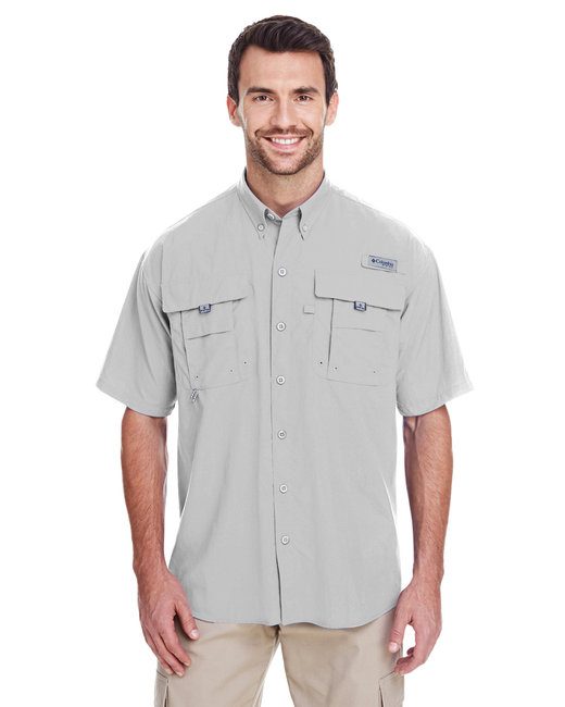 Columbia Men's Bahama™ II Short-Sleeve Shirt #7047 Cool Grey