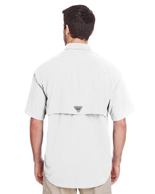 Columbia Men's Bahama™ II Short-Sleeve Shirt #7047 White Back