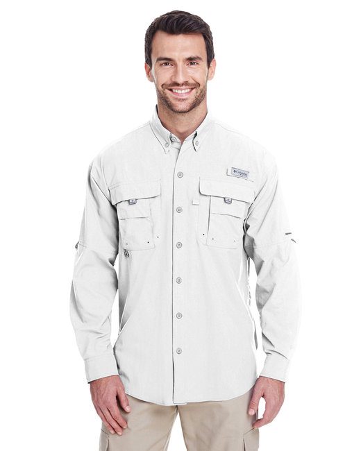 Columbia Men's Bahama™ II Long-Sleeve Shirt #7048 White Front