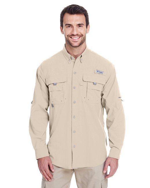 Columbia Men's Bahama™ II Long-Sleeve Shirt #7048 Fossil