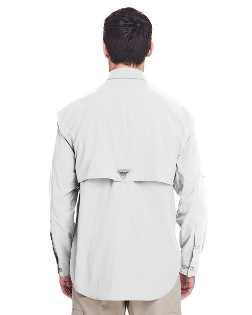Columbia Men's Bahama™ II Long-Sleeve Shirt #7048 White Back