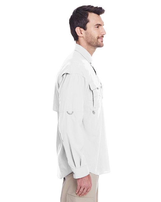 Columbia Men's Bahama™ II Long-Sleeve Shirt #7048 White Side