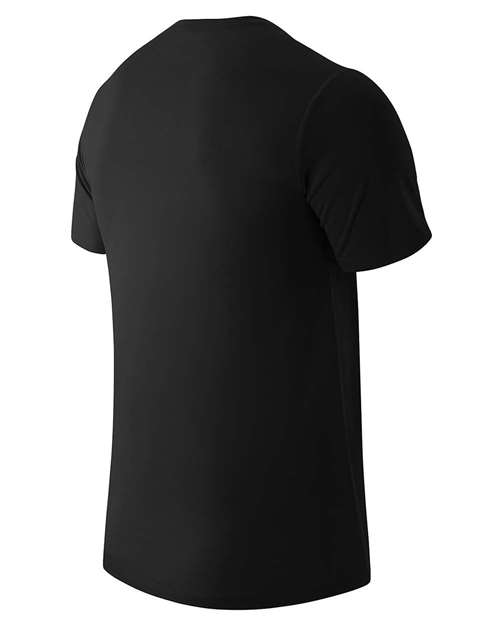 New Balance Performance T-Shirt #MT81036P Black Back