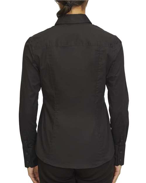 Calvin Klein Women's Cotton Stretch Shirt #18CC103 Black Back