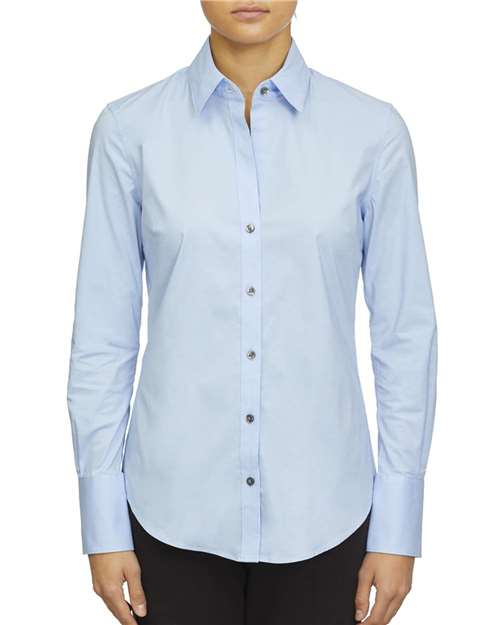 Calvin Klein Women's Cotton Stretch Shirt #18CC103 Stream Blue