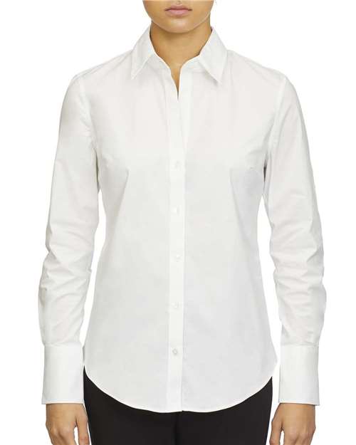 Calvin Klein Women's Cotton Stretch Shirt #18CC103 White