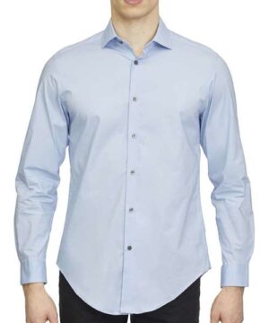 Calvin Klein Cotton Stretch Shirt #18CC108 Stream Blue Front