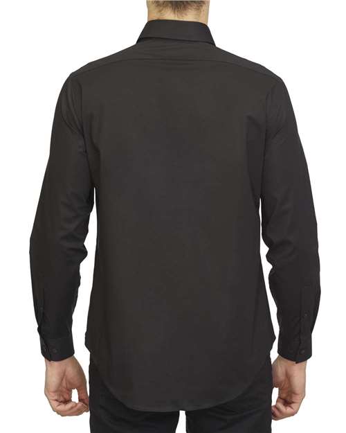 Calvin Klein Cotton Stretch Slim Fit Shirt #18CC109 Black Back