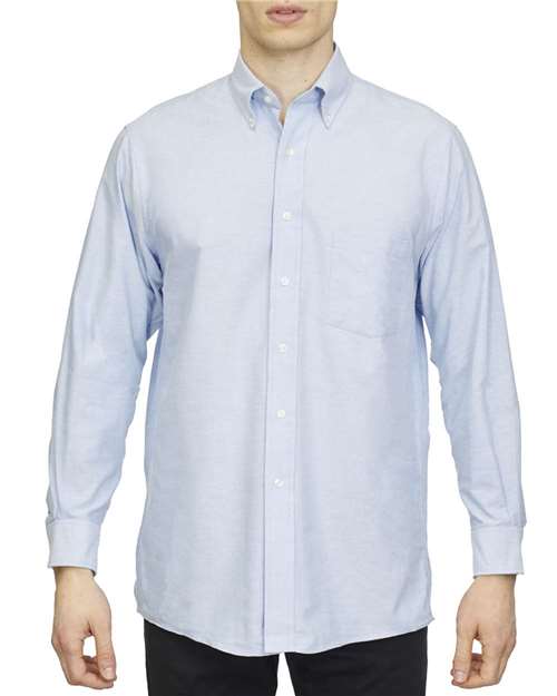 Van Heusen Oxford Shirt #18CV313 Blue Front
