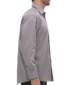 Calvin Klein Non-Iron Dobby Dress Shirt #18CK029 Grey Side