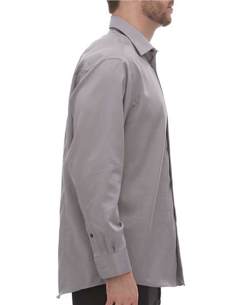 Calvin Klein Non-Iron Dobby Dress Shirt #18CK029 Grey Side