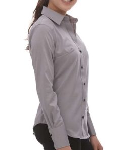 Calvin Klein Women's Non-Iron Dress Shirt #18CK030 Grey Side