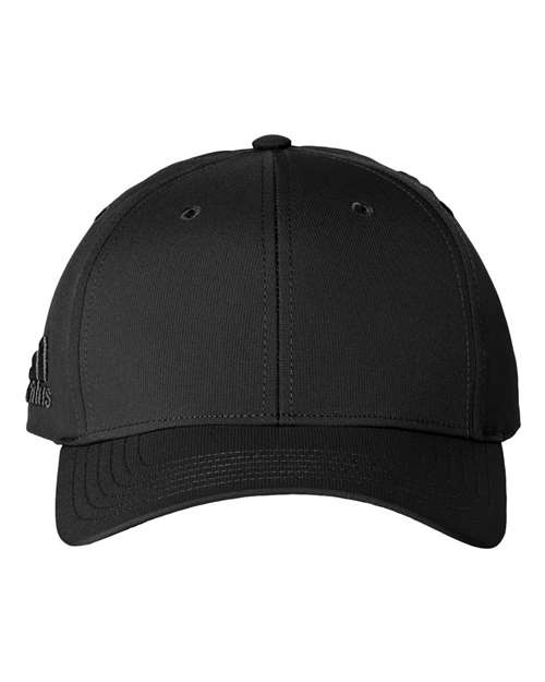 Adidas Poly Textured Performance Cap #A600PC Black Front