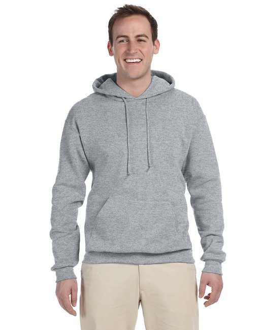 Jerzees Adult 8 oz., NuBlend® Fleece Pullover Hooded Sweatshirt #996 Oxford