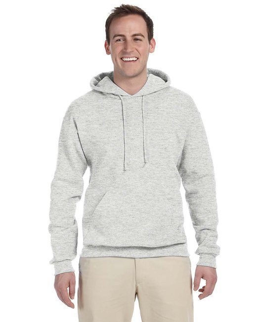 Jerzees Adult 8 oz., NuBlend® Fleece Pullover Hooded Sweatshirt #996 Ash Grey