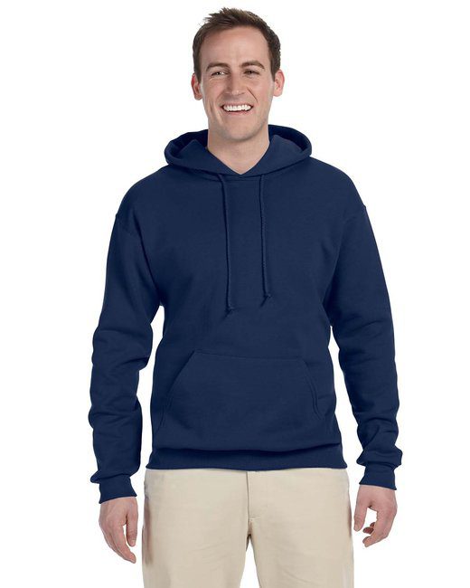 Jerzees Adult 8 oz., NuBlend® Fleece Pullover Hooded Sweatshirt #996 Navy