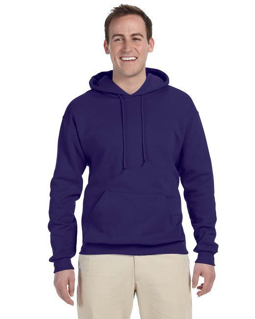 Jerzees Adult 8 oz., NuBlend® Fleece Pullover Hooded Sweatshirt #996 Deep Purple
