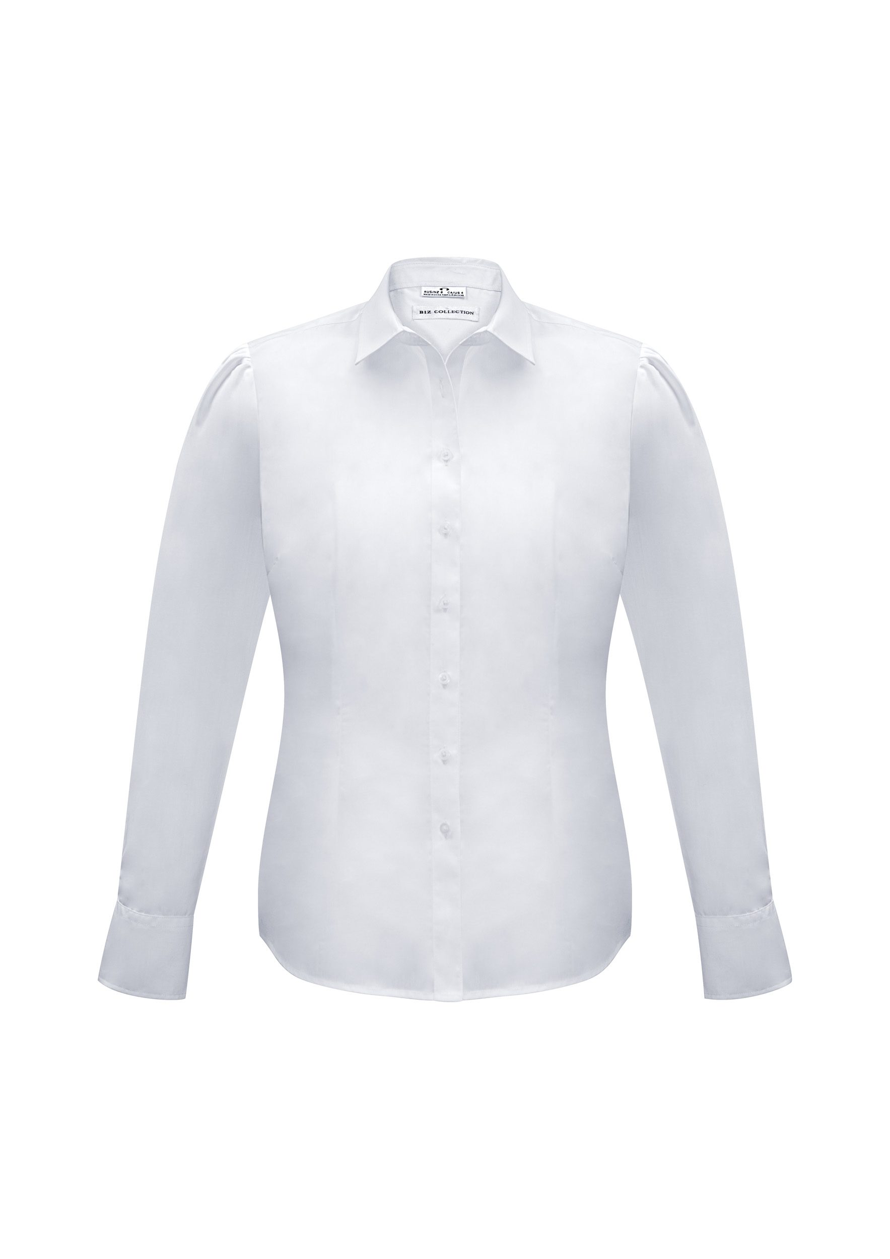 Biz Collection Ladies Euro Long Sleeve Shirt #S812LL White