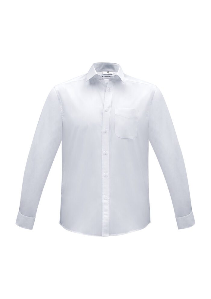 Biz Collection Mens Euro Long Sleeve Shirt #S812ML White