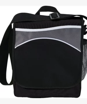 PCNA Oasis Messenger Bag #SM-7394 Black Front