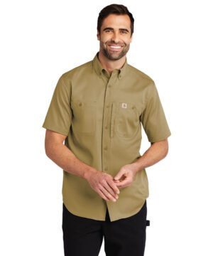 Carhartt® Rugged Professional Series Short Sleeve Shirt #CT102537 Dark Khaki Front