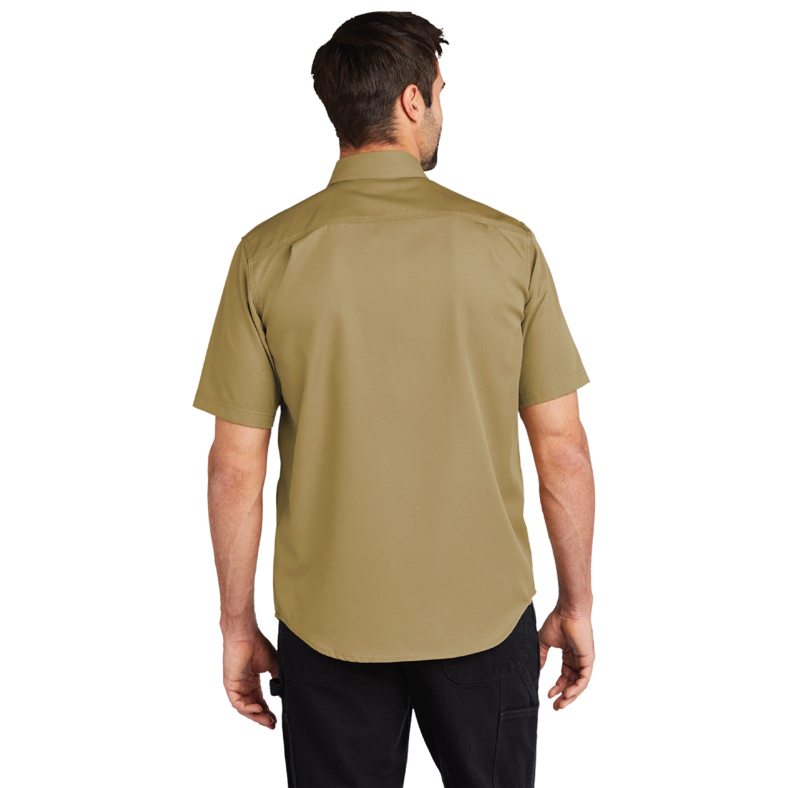 Carhartt® Rugged Professional Series Short Sleeve Shirt #CT102537 Dark Khaki Back