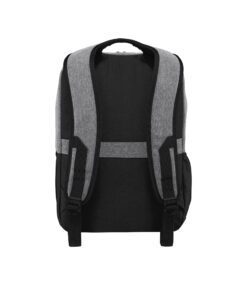 Port Authority® Access Square Backpack #BG218 Heather Grey / Black Back