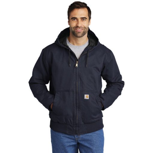 Carhartt® Washed Duck Active Jacket #CT104050 Navy Front