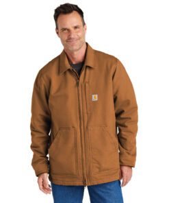 Carhartt® Sherpa-Lined Coat #CT104293 Carhartt Brown Front