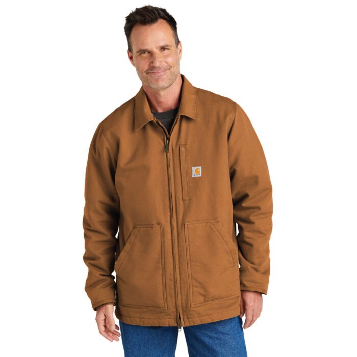 Carhartt® Sherpa-Lined Coat #CT104293 Carhartt Brown Front