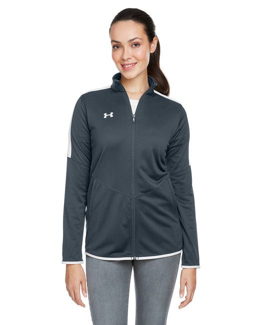 Under Armour Ladies' Rival Knit Jacket #1326774 Stealth Grey Front
