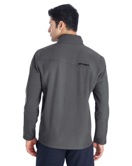 Spyder Men's Transport Soft Shell Jacket #187334 Polar / Black Back