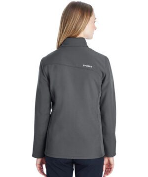 Spyder Ladies' Transport Soft Shell Jacket #187337 Polar / White Back