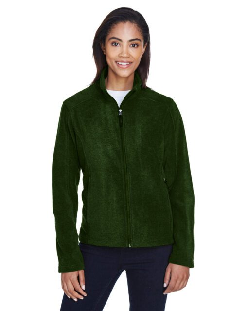 Core 365 Ladies' Journey Fleece Jacket #78190 Forest Green Front