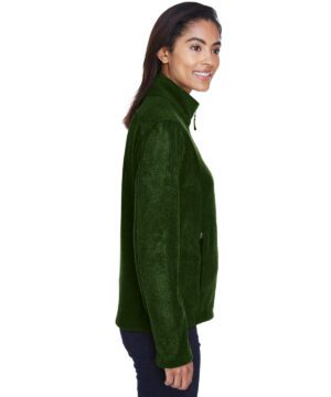 Core 365 Ladies' Journey Fleece Jacket #78190 Forest Green Side