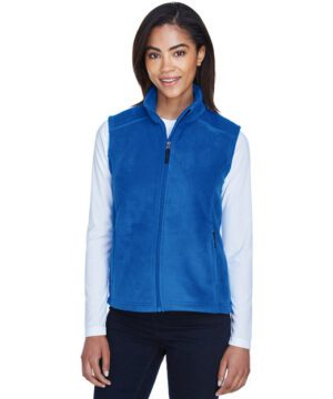Core 365 Ladies' Journey Fleece Vest #78191 Royal Blue Front