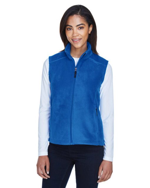 Core 365 Ladies' Journey Fleece Vest #78191 Royal Blue Front