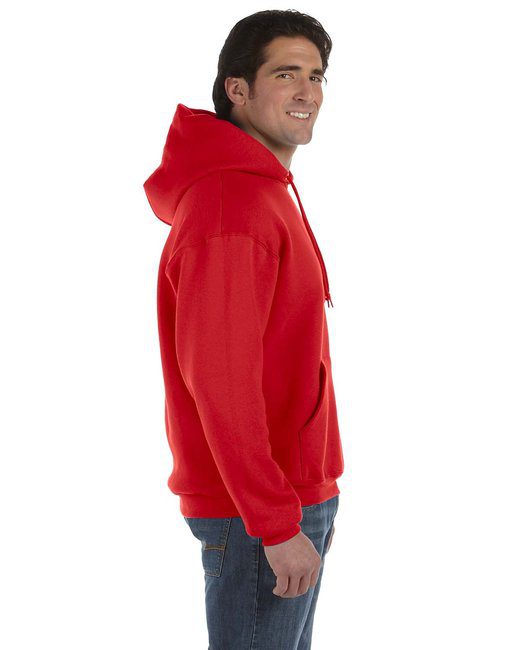 Fruit of the Loom Adult Supercotton™ Pullover Hooded Sweatshirt #82130 Red Side