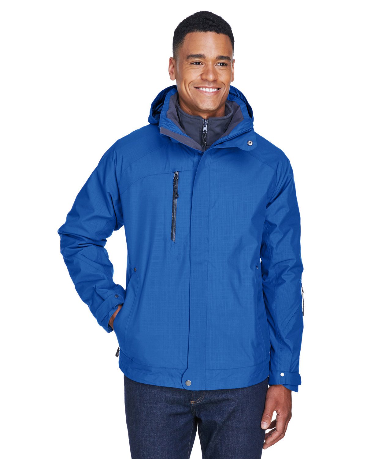 North End Men's Caprice 3-in-1 Jacket with Soft Shell Liner #88178 Royal Blue