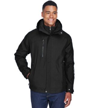North End Men's Caprice 3-in-1 Jacket with Soft Shell Liner #88178 Black Front