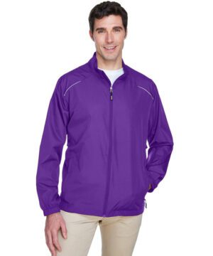 Core 365 Men's Motivate Unlined Lightweight Jacket #88183 Purple Front