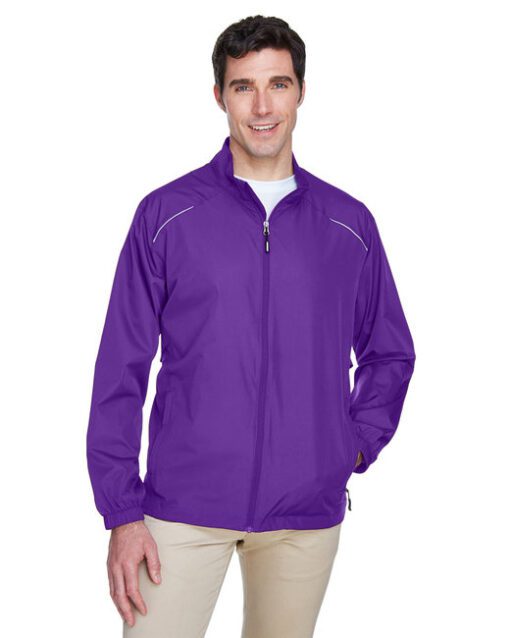 Core 365 Men's Motivate Unlined Lightweight Jacket #88183 Purple Front