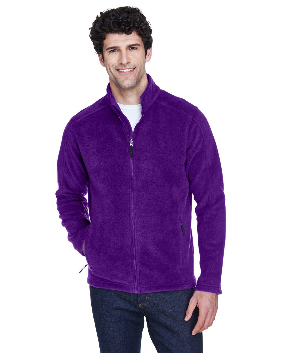 Core 365 Men's Journey Fleece Jacket #88190 Purple