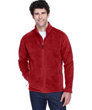 Core 365 Men's Journey Fleece Jacket #88190 Red Front