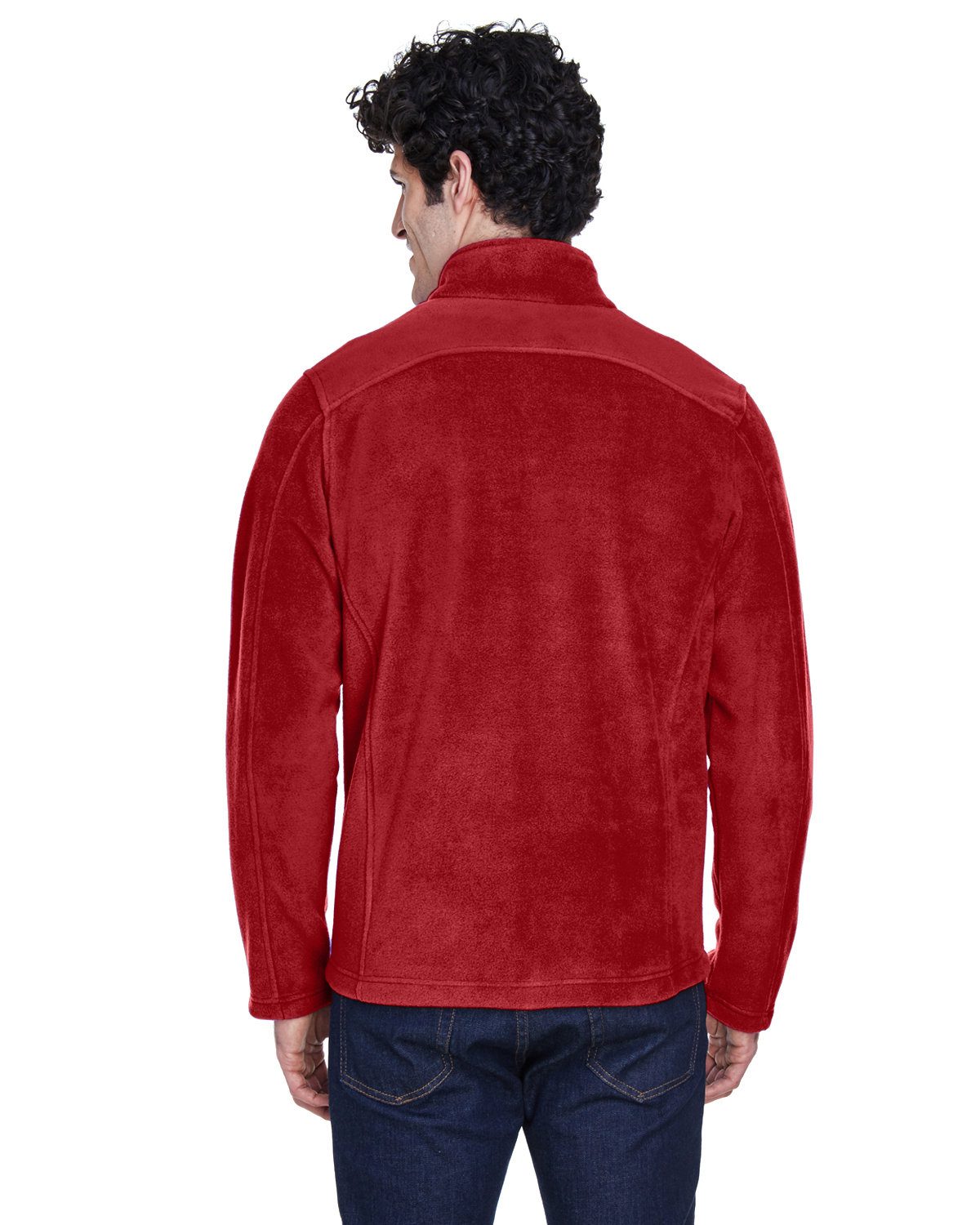 Core 365 Men's Journey Fleece Jacket #88190 Red Back