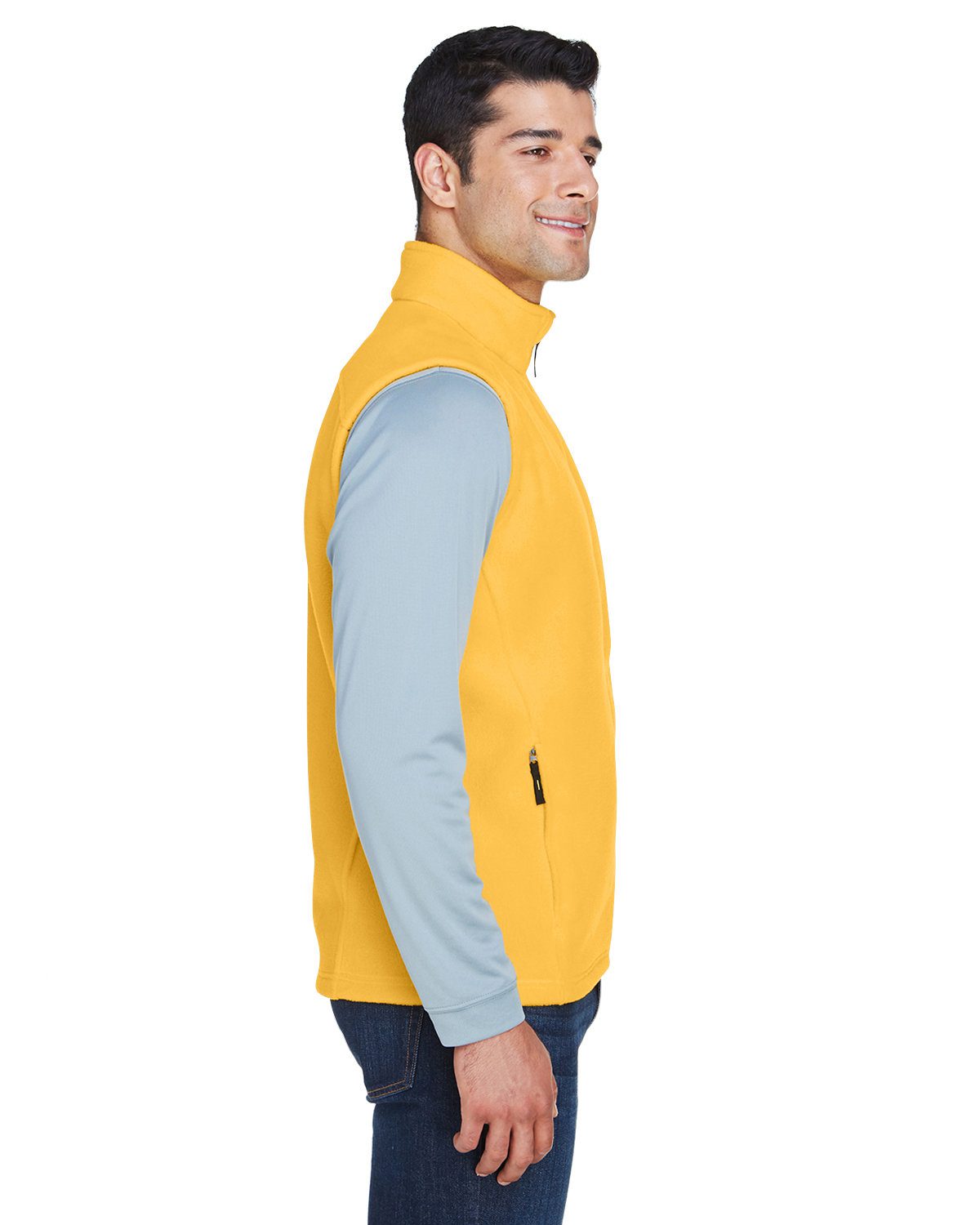 Core 365 Men's Journey Fleece Vest #88191 Gold Side