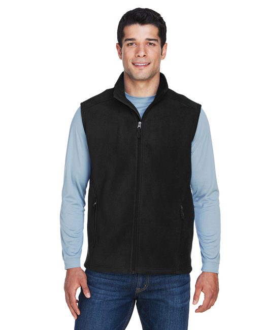 Core 365 Men's Journey Fleece Vest #88191 Black