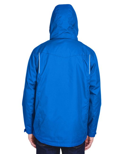 Core 365 Men's Region 3-in-1 Jacket with Fleece Liner #88205 Royal Blue Back